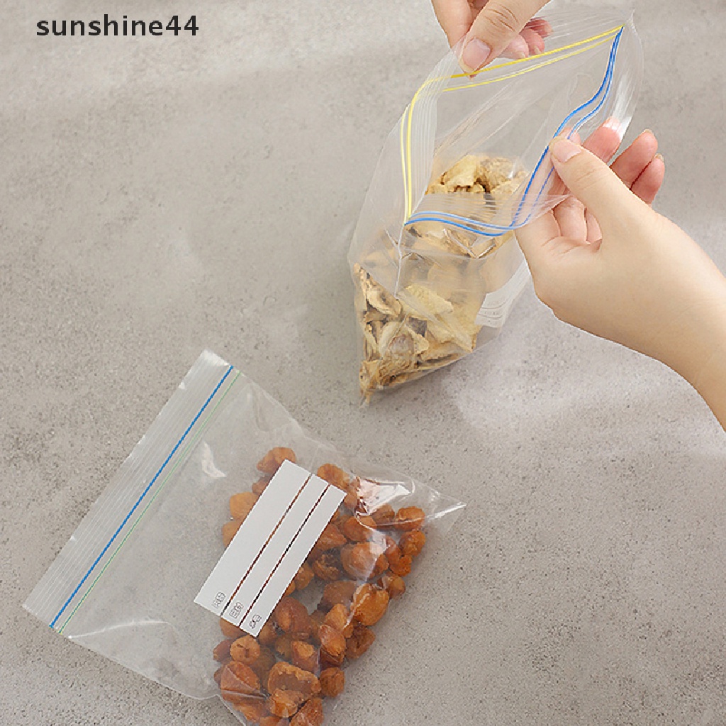 Sunshine Kantong Plastik ziplock Transparan Untuk Menyimpan Buah / Sayur Di Kulkas