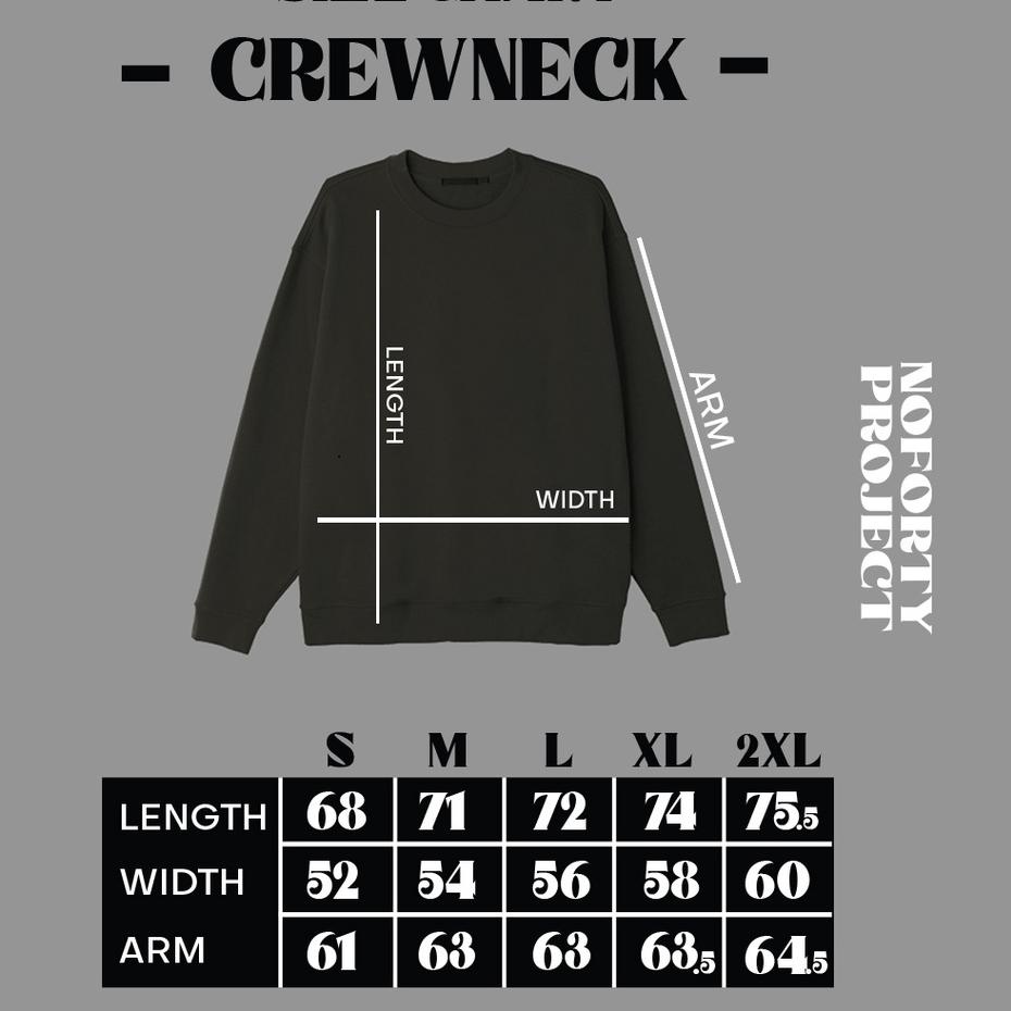 Hot Sell.. Noforty Project Sweater Crewneck Jerusalem Black