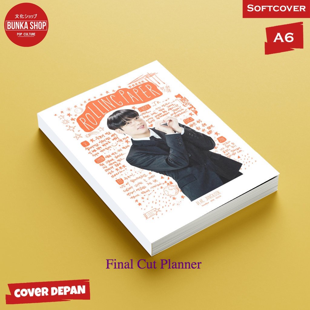 

Buku tulis polos/bergaris KPOP BTS Festa Jungkook Softcover A6 Buku Tulis Catatan Notes Agenda Planner Jurnal