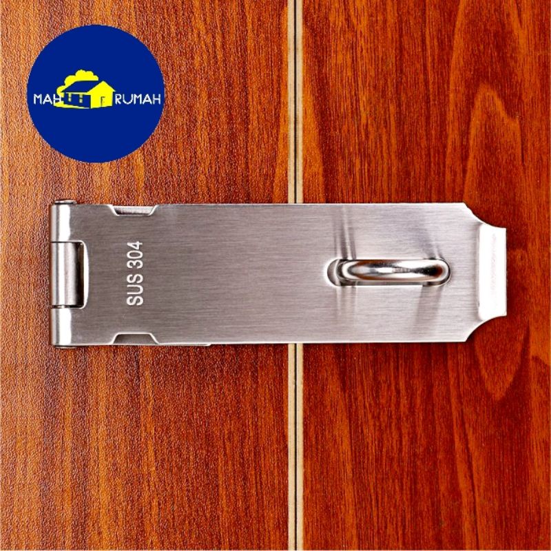 OVERVAL STAINLESS Overpal Besi Grendel Slot Kunci Gembok Lemari Pintu 3&quot; 4&quot; 5&quot; inch - IGM IO-004