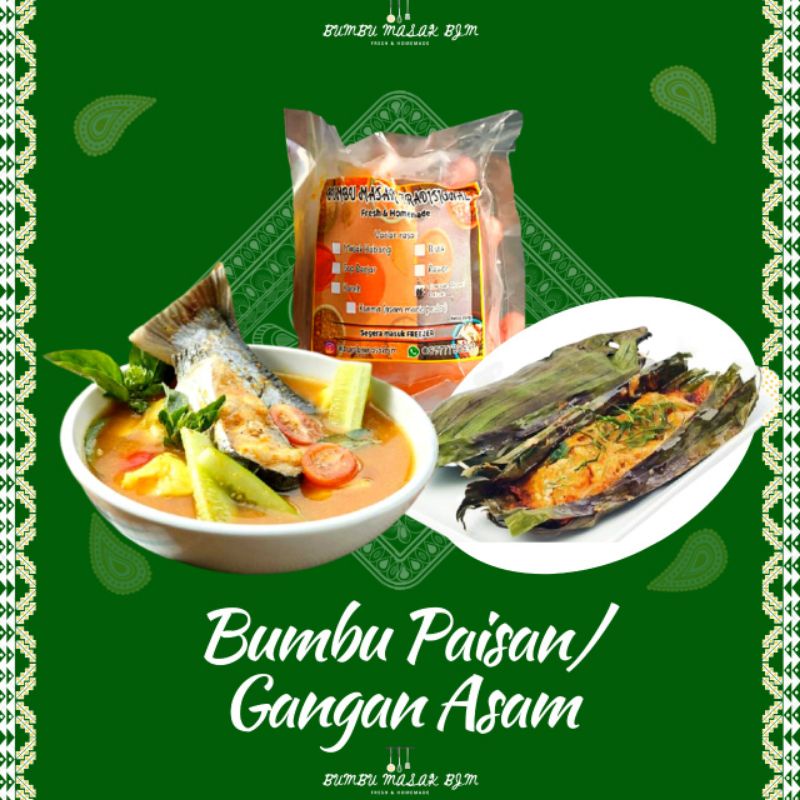 

Bumbu Paisan / Gangan Asam Kemasan Pack 250gr