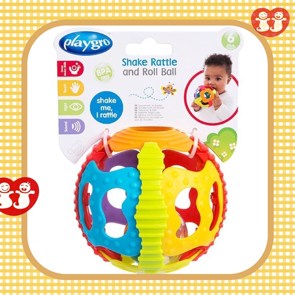 Playgro Shake Rattle and Roll Ball 6m