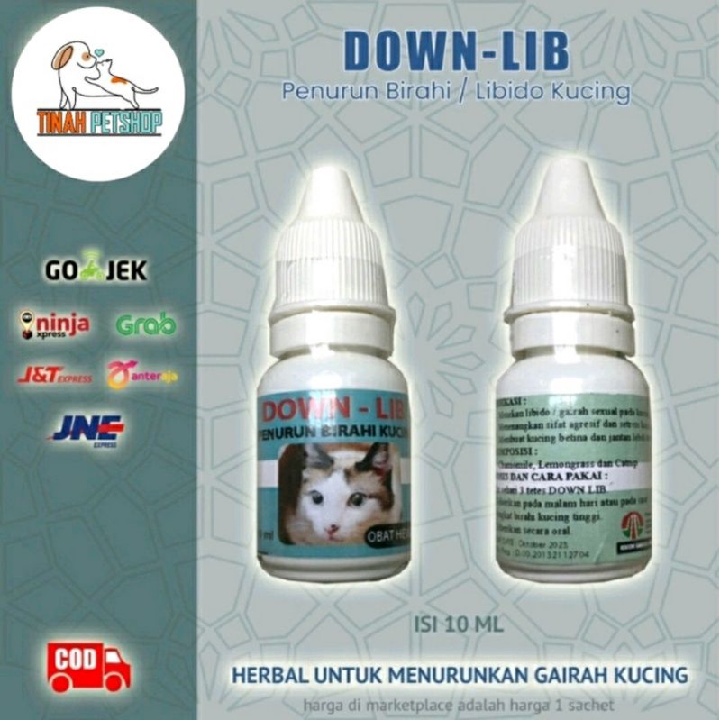 DOWNLIB PENURUN BIRAHI KUCING ANJING JANTAN BETINA 5 ML / MEYER / btm Mirip Antilib