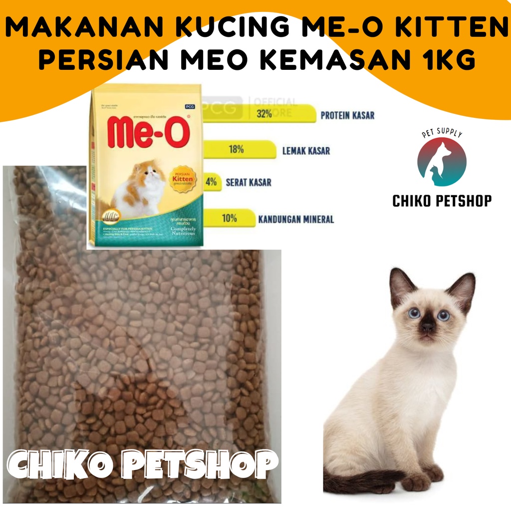 Makanan Kucing ME-O KITTEN PERSIAN MEO Kemasan 1kg