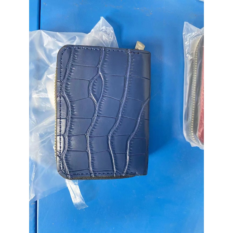 Dompet Zipper Kecil Kulit Croco Dompet Kartu Fashion Wanita #1092