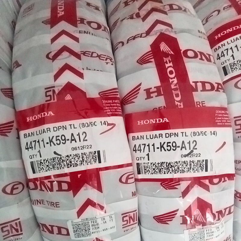 BAN FEDERAL 80/90-14 TUBELLES