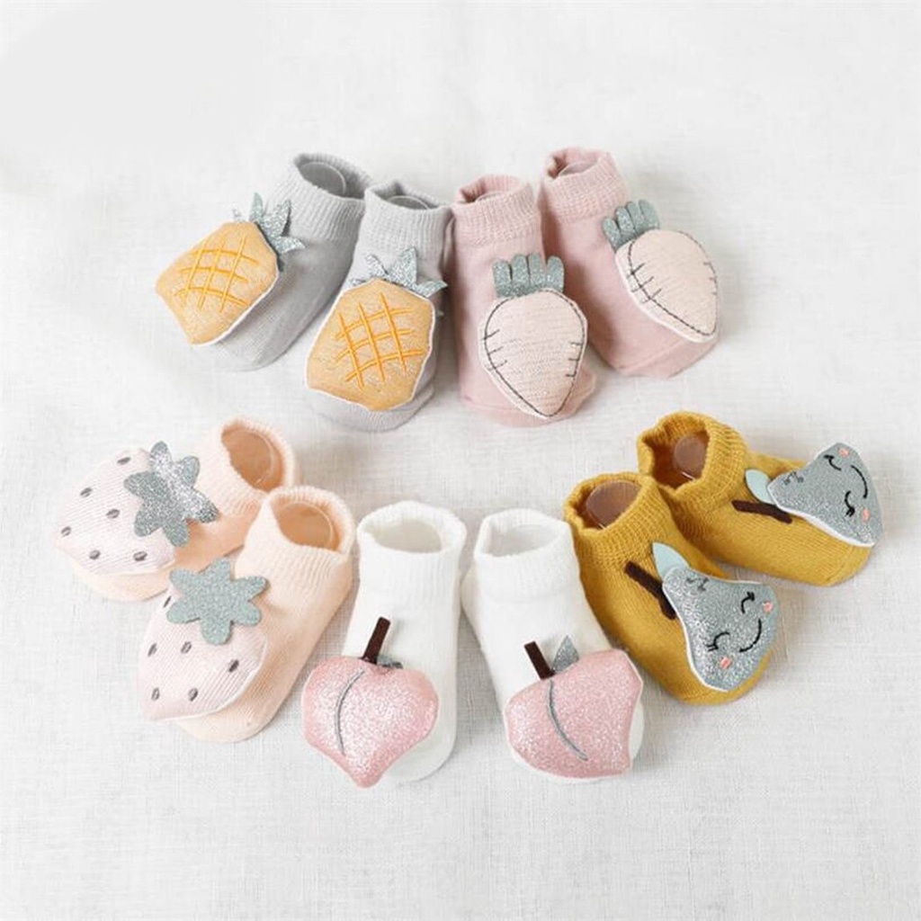 READY!!! kaos kaki baby lucu karakter untuk usia 0-12 bulan import premium / kaos kaki anak laki laki dan perempuan unisex / brownieground