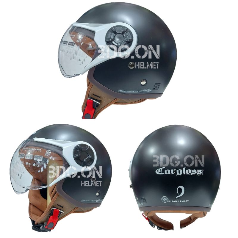 Helm CARGLOSS YRH HIJAB Original DEEP BLACK / HITAM DOFF