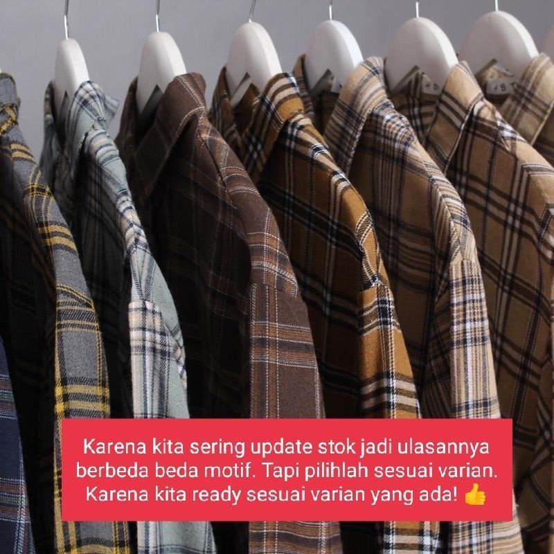 flanel wanita panjang kemeja flannel best seller