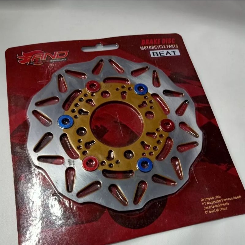 Disc piringan cakram depan honda beat model rivet monel ukuran standar pnp honda beat vario lama dll