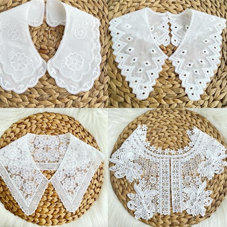 [KODE ZX6551] Krah tempel / Collar Bordir / Krah Korea / Tempelan kerah / Aplikasi kerah