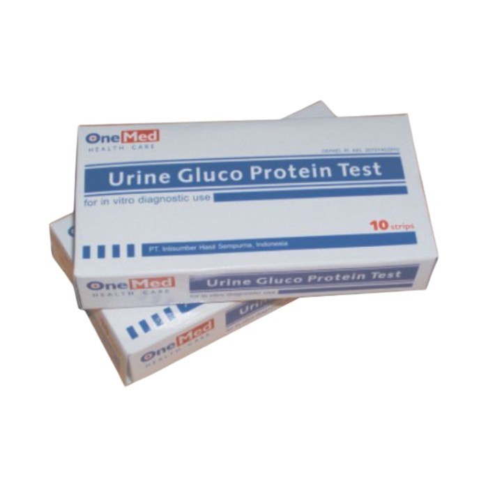 ONEMED | Glucotest + Protein Urine | Alat Cek Tes Kencing Gula Darah