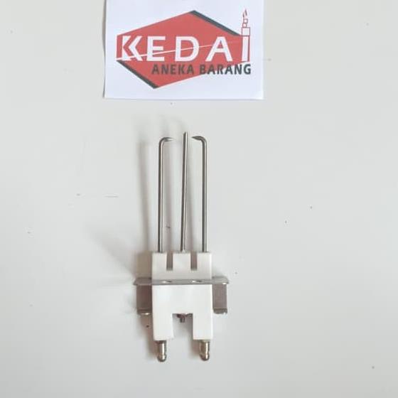 FLASH SALE Busi Jarum Pemantik Pematik Elektroda Keramik Ceramic Gas LPG NG 3 Kaki Pin Lurus Kuku Ma