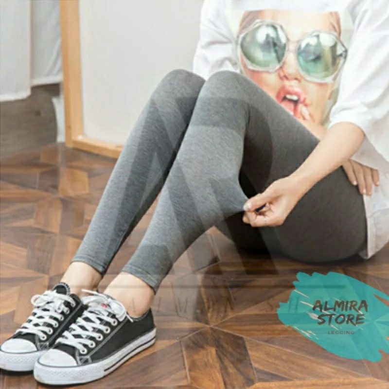 [TERLARIS] Legging Soft Rayon Kaos Uk (L. XL. XXL. XXXL)/ Legging Panjang Bahan Kaos