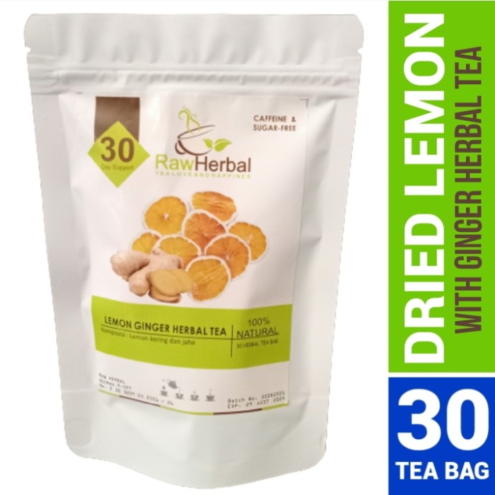 

ORIGINAL MURAH Lemon Ginger Herbal Tea : Teh Lemon & Jahe - 30 Tea Bag