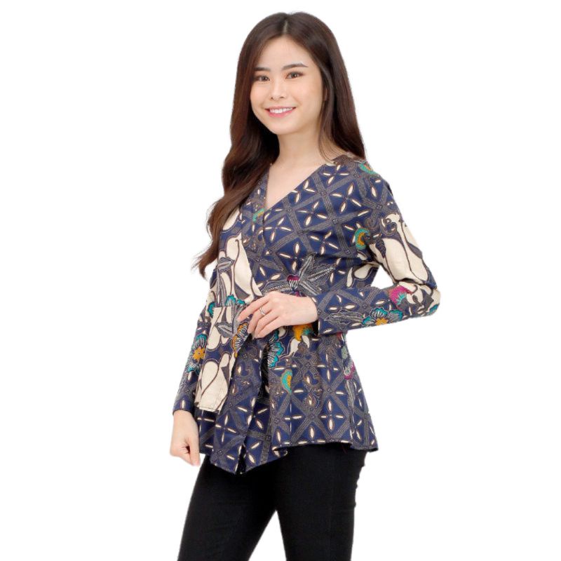 ATASAN BATIK WANITA A050-606 BTF - BAHAN BATIK STRETCH