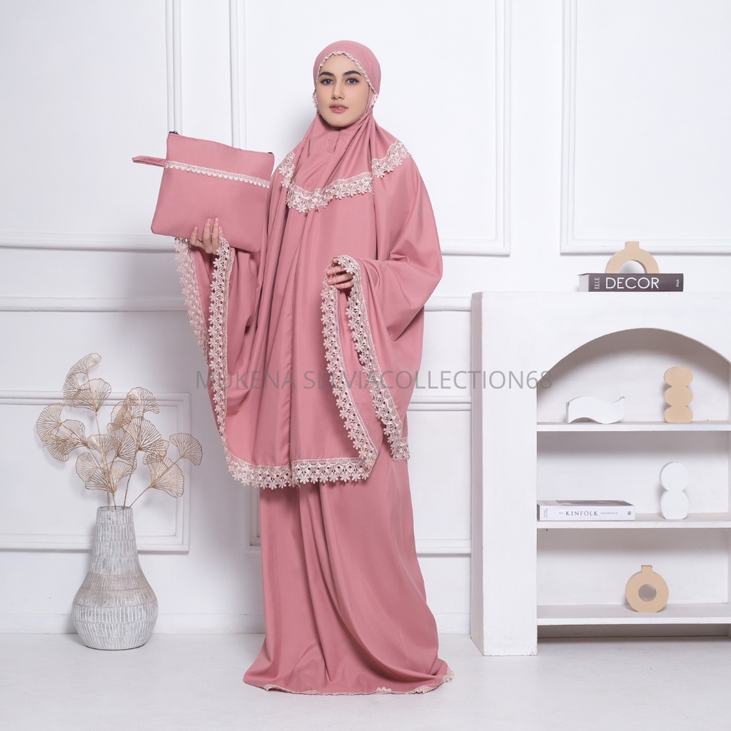 Mukena Dewasa Camila Travelling Katun Premium