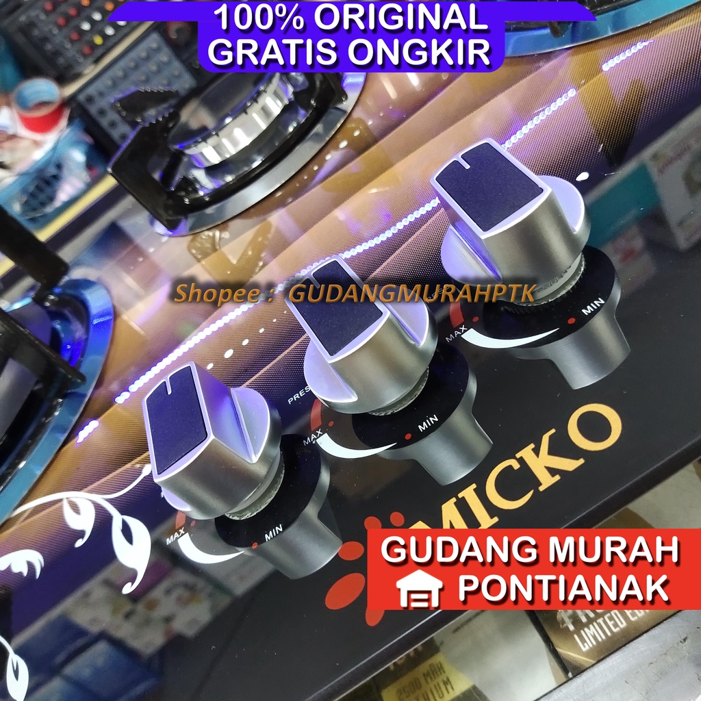 Kompor Gas Tanam OMICKO 3 tungku KT-013 KACA tempered glass  Mudah di bersih kan Bisa Di duduk kan di rak kompor atau di benam kan