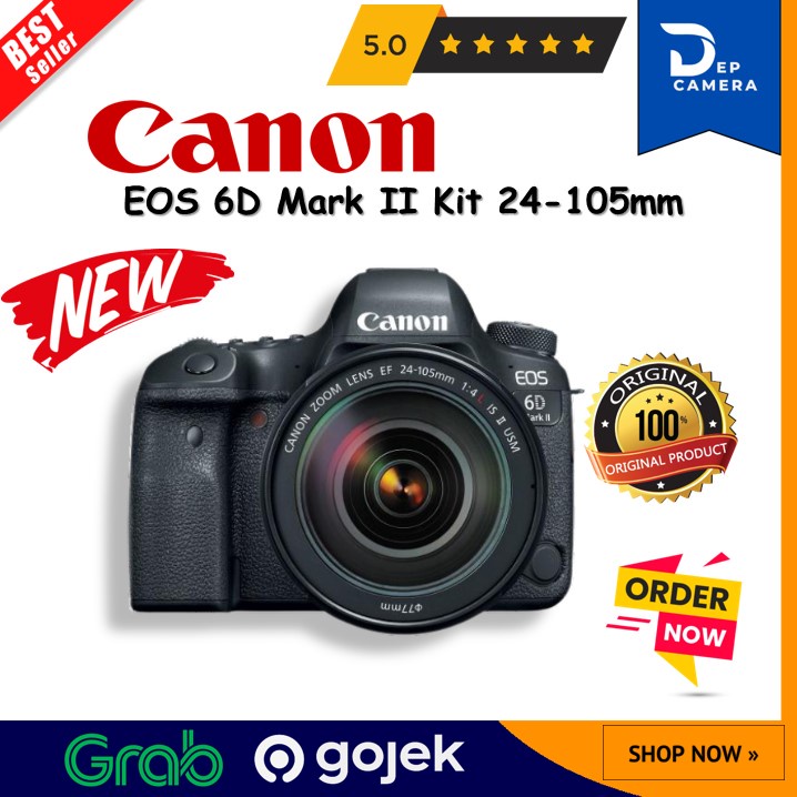 Jual Canon EOS 6D Mark II Kit 24-105mm f/4 Lens | Shopee Indonesia