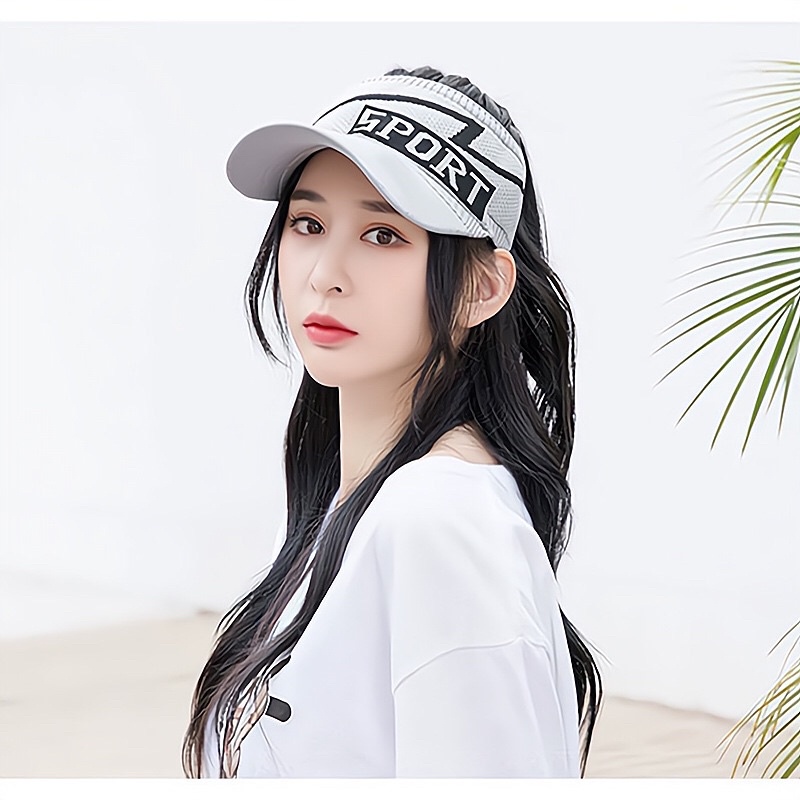 Topi Golf Senam Pantai Import Korea Rajut Karet olahraga Sport Genuine