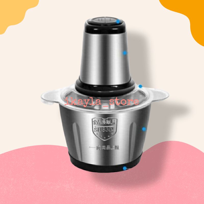 giligan daging Stainless Blender Kylo BlenderListrik Cooper Stainles 2ltr KYLO BlenderJumbo Chopper 