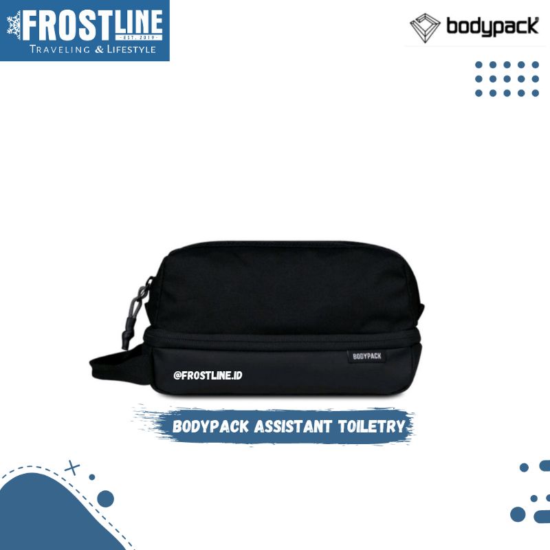 Clutch Pria Wanita Handbag Tas Bodypack Assistant Toiletry - Black