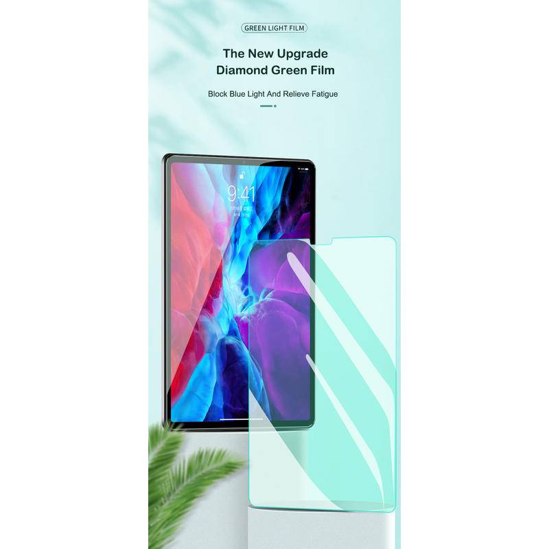 1-2pcs Film Pelindung Layar Kaca Hijau Untuk iPad Pro 11 12.9 2018 2020 2021 HD 5 4 3 2 9 8 7 6 10.2 9.7 Mini 6 5 4 3 2 8.3 7.9