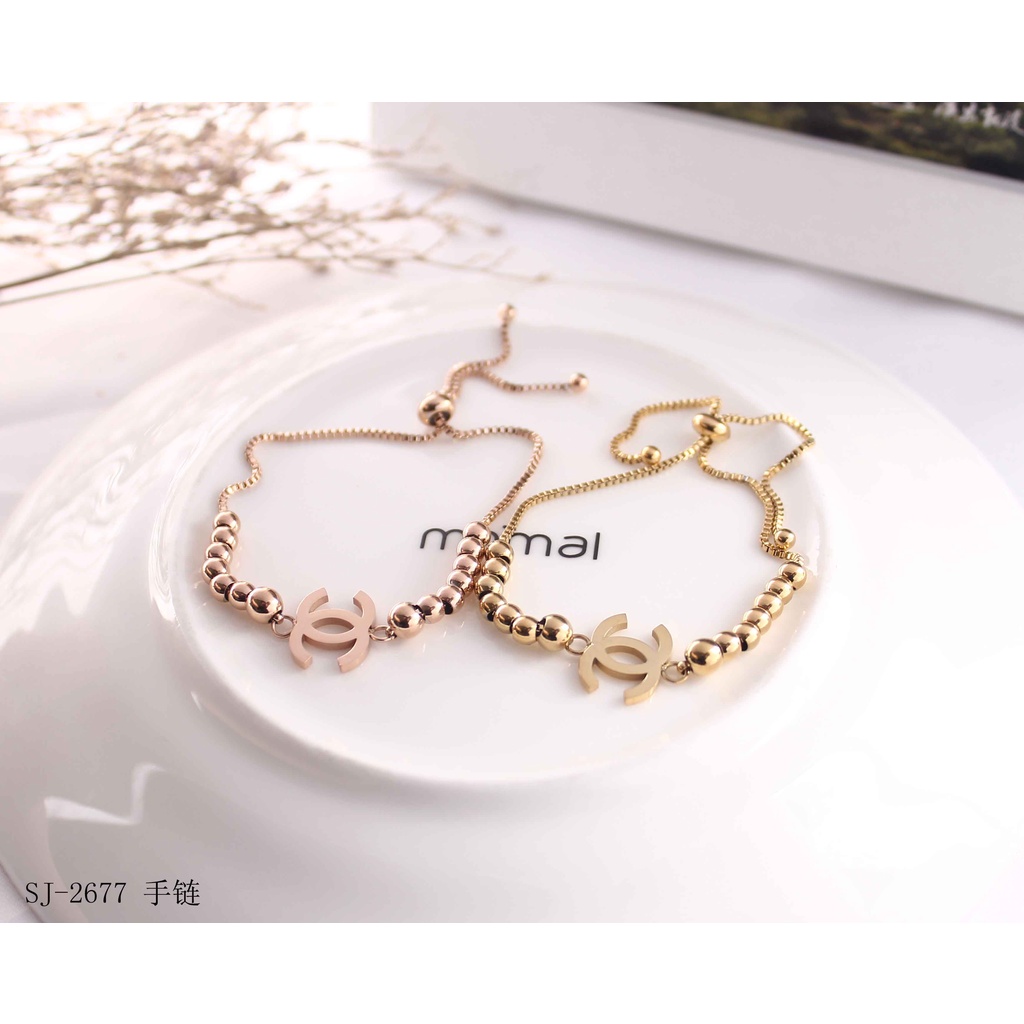 Titanium Gelang Serut  C&amp;C Perhiasan Fashion 2677