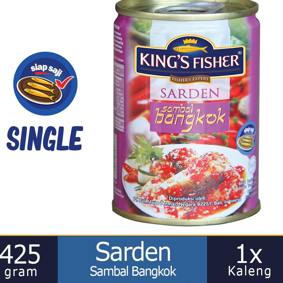 

10.10 sale King's Fisher Sarden saus bangkok Makanan Kaleng 425 gr !!!