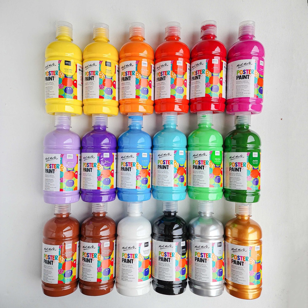 

ghg Mont Marte Poster Paint ml Kids Washable Hand Painting Cat Poster