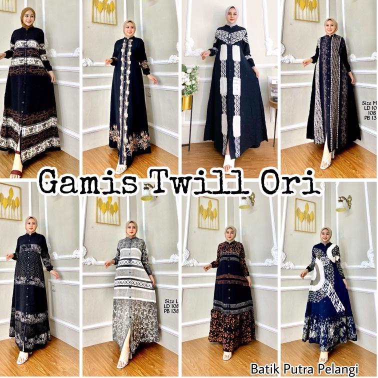 New Sale Gamis Twill Ori Pekalongan Cap Malaman Size M L XL Gamis busui Gamis Kekinian Gamis Syari G