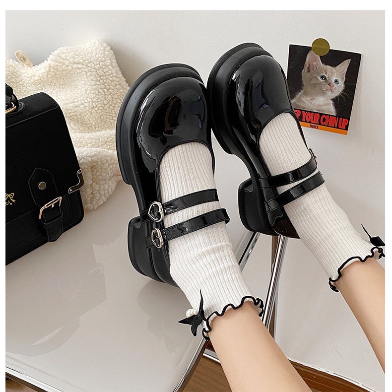 AVANCEID 1820 Heels Sepatu Sneakers Wanita Kerja Docmart Hitam Import