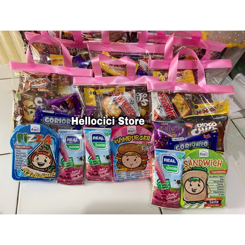 

PARCEL LUNCH BOX OMPRENG MURAH + BINGKISAN SNACK KEMASAN ULTAH