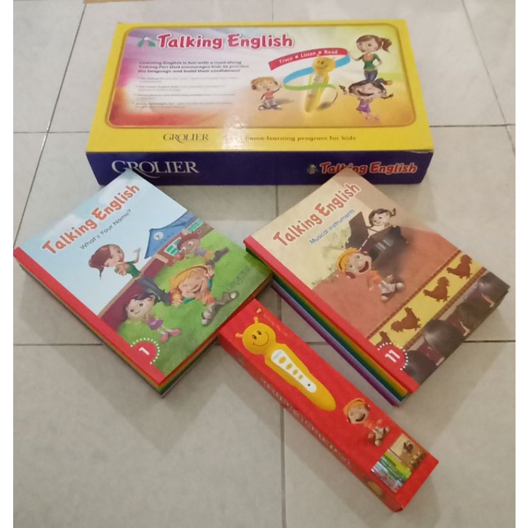 Set Buku Grolier Talking English 20 Pcs - Preloved