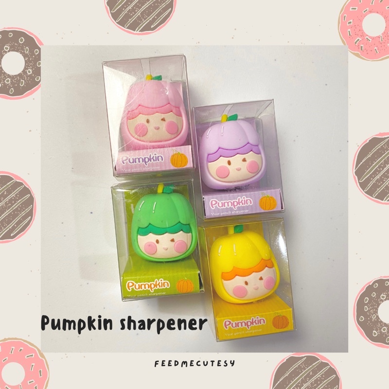 

pumpkin sharpener | Feedmecutesy | atk alat tulis lucu anak import