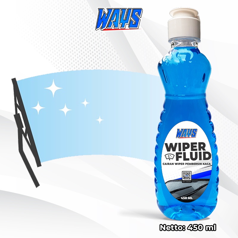 A036 | WAYS Cairan Wiper Pembersih Kaca Mobil / Wiper Fluid / Windshield Cleaner - 450ml