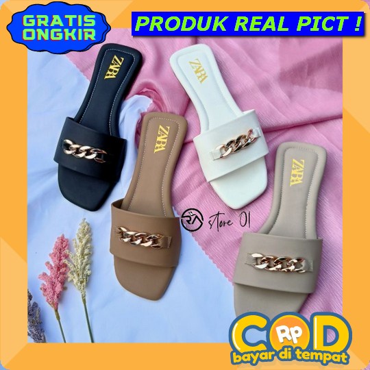 Osm Jkt S510 Sandal Wanita / Sandal Polos Wanita / Bahan Jelly Sol Karet / Sandal Murah Impor / Send
