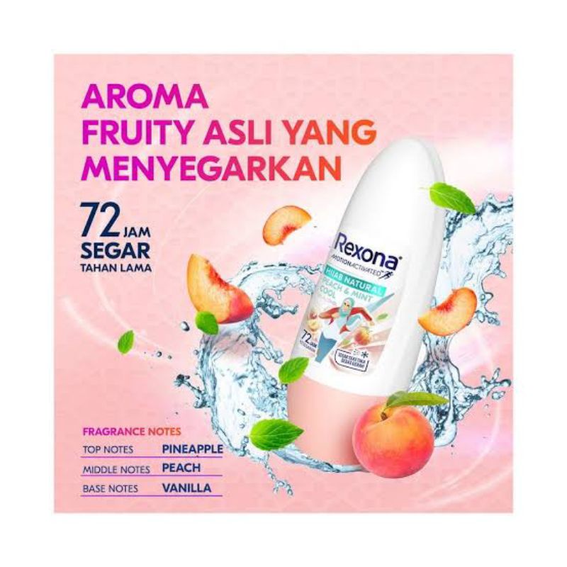 Rexona Peach &amp; Mint Cool Deodorant Roll On