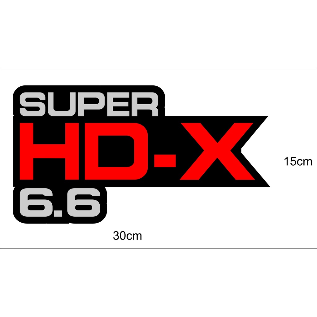 Jual STIKER CANTER SUPER HDX 6.6 ATAU VARIASI NAMA BISA | Shopee Indonesia
