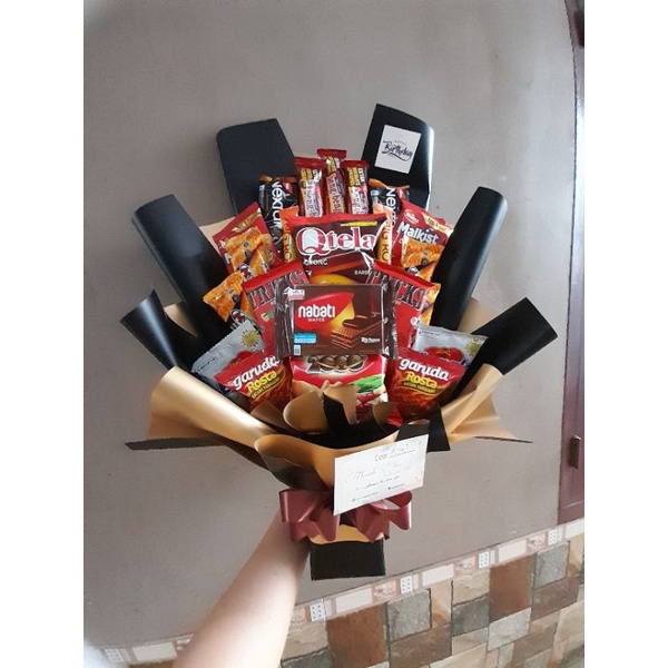 bouquet snack besar chellophane