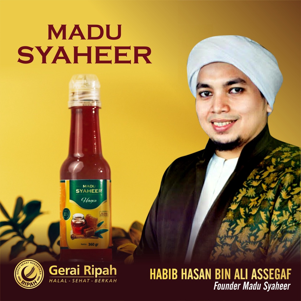 

MADU HABIB HASAN ALI ASSEGAF - SYAHEER HAGIA | 360gr 100% MADU MURNI