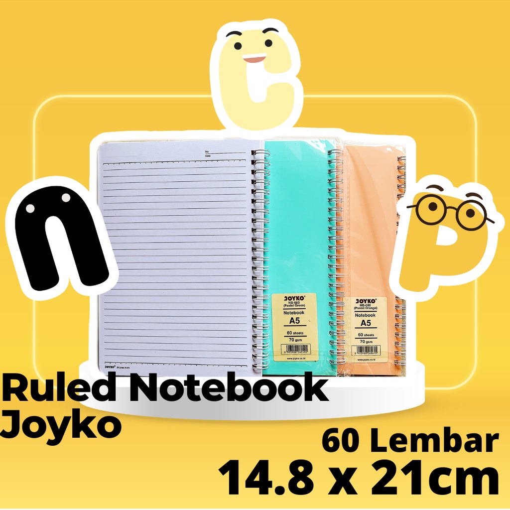 

Ruled Notebook Buku Agenda A5 Joyko NB0680