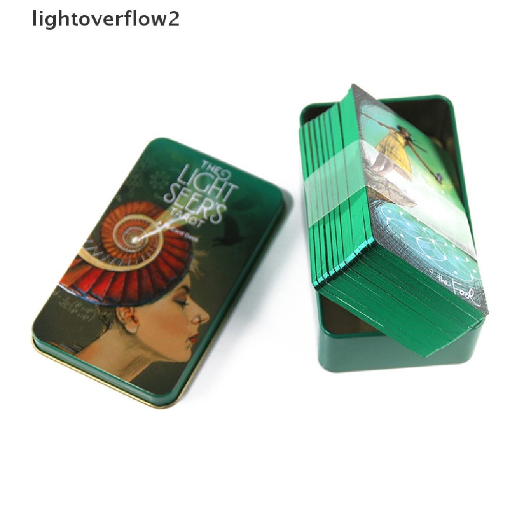 (lightoverflow2) Kartu Tarot Ramalan Dengan Kotak Kaleng (ID)