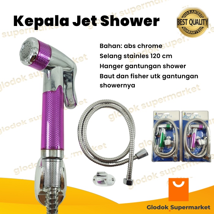 Kepala Jet Shower Bidet Head Semprotan Cebok Toilet Kloset WC