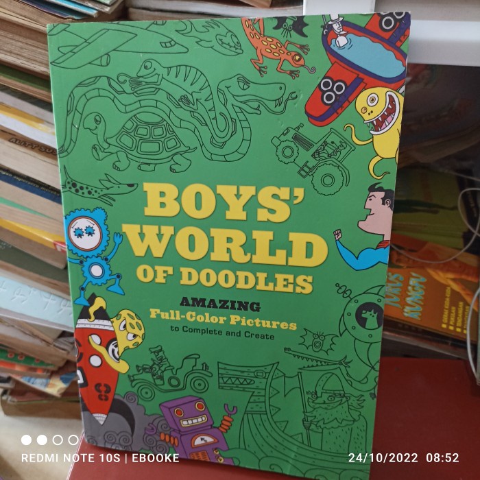 buku aktivitas anak bahasa Inggris boys world of doodles