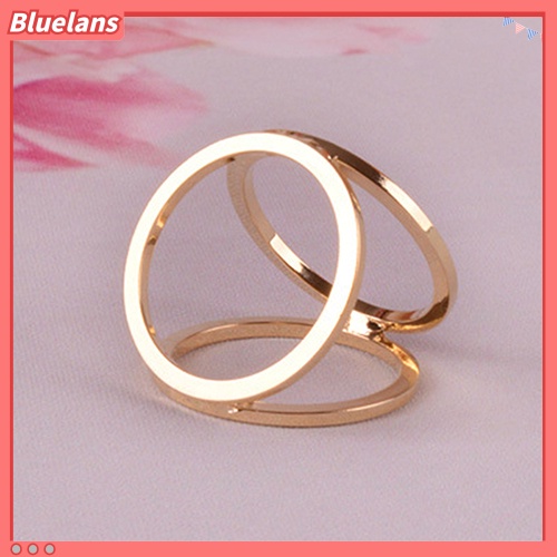 Bluelans Hot Fashion Gold Plated Three Ring Silk Scarf Buckle Clip Brooch Pin Gift