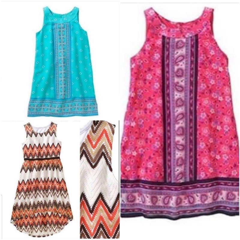Dress Anak Perempuan Branded Faded Glory Xs-Xl