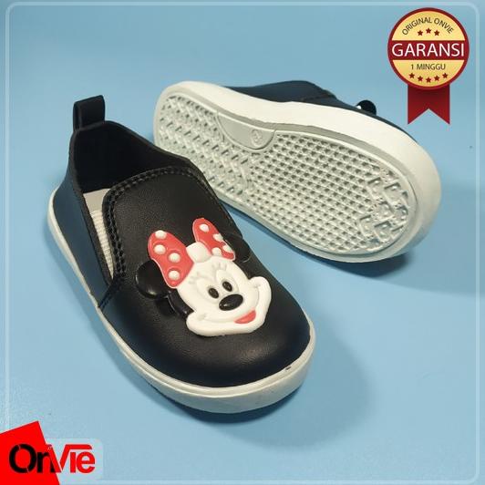 "MC.22Oc22ᵟ" Onvie Sepatu Slip on Anak Motif Minnie Mouse Karet 3D