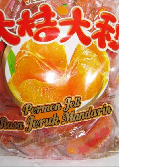 

jelly jeruk mandarin orange jelly candy 500grm