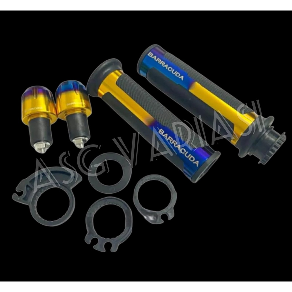 HANDGRIP BARRACUDA CNC MOTOR  UNIVERSAL HANDGRIP VARIASI BARRACUDA TWOTONE